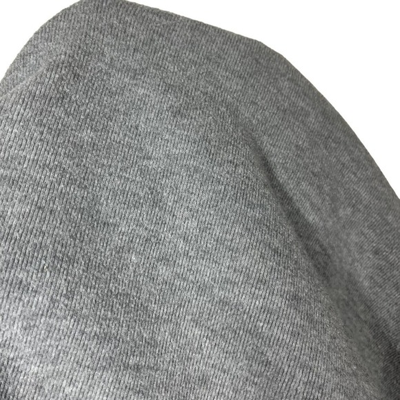 Zara Sweatshirt Striped Strap Sleeves Crewneck Gray Small - Picture 7 of 9